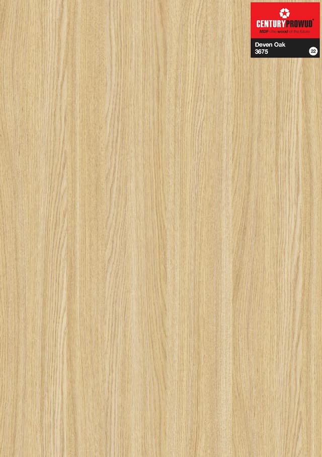 Century Prowud Prelam Particle Board - 3675 - Deven Oak