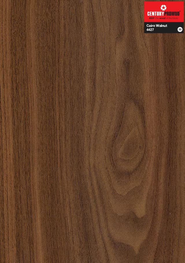 Century Prowud Prelam Particle Board - 4427 - Cairo Walnut