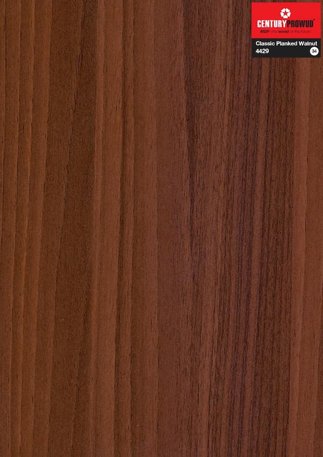 Century Prowud Prelam Particle Board - 4429 - Classic Planked Walnut