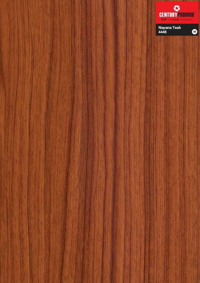 Century Prowud Prelam Particle Board - 4446 - Nayana Teak