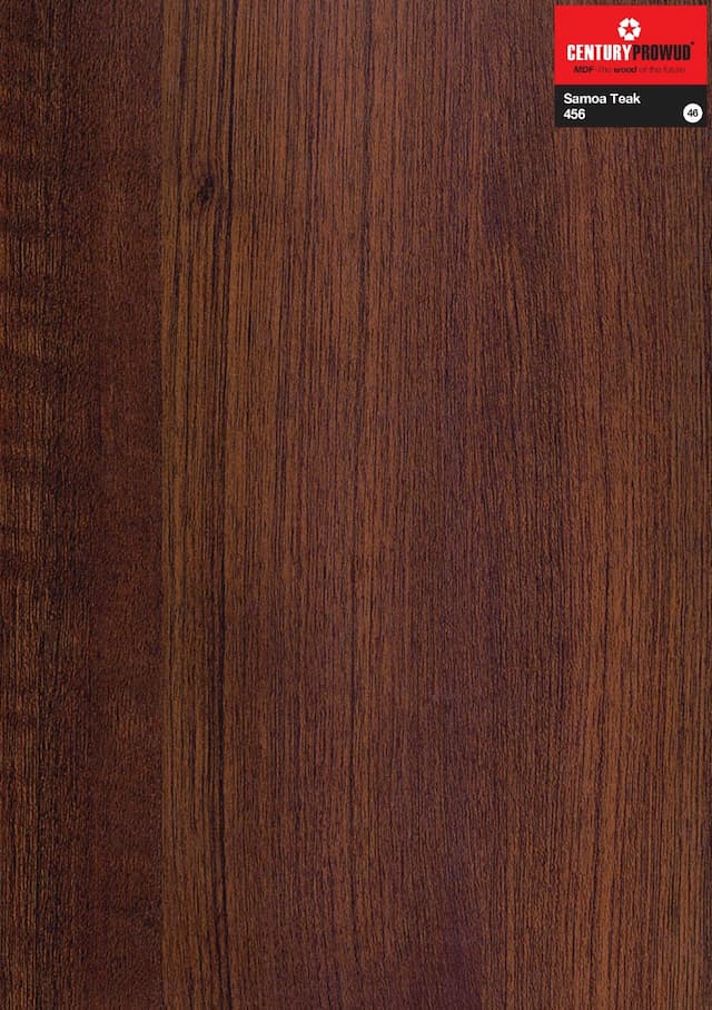 Century Prowud Prelam Particle Board - 456 - Samoa Teak