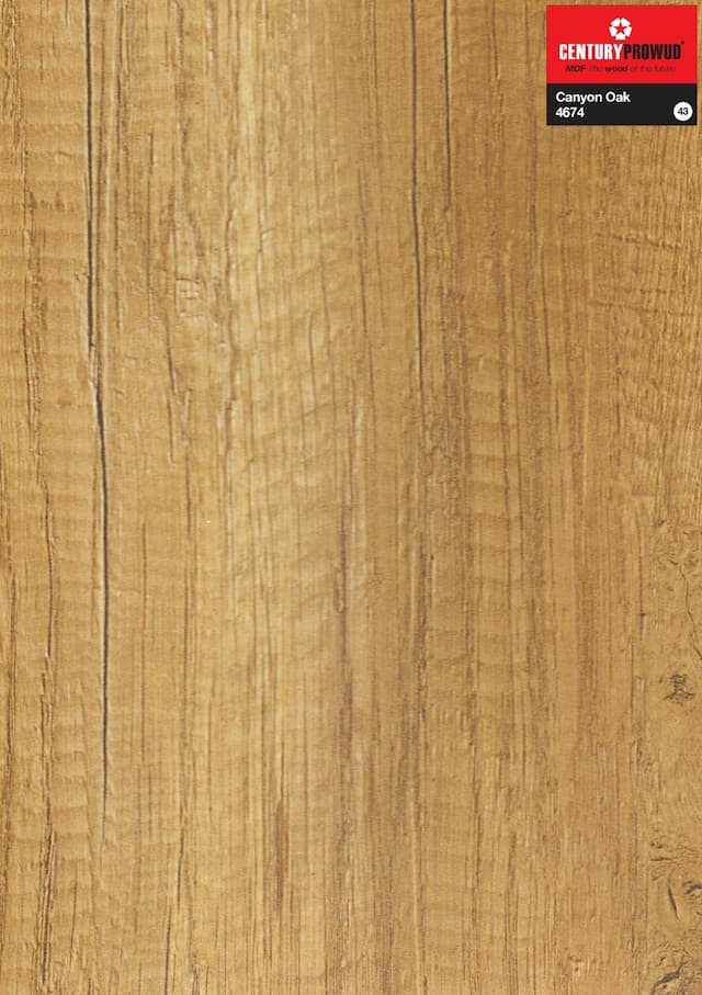 Century Prowud Prelam Particle Board - 4674 - Canyon Oak