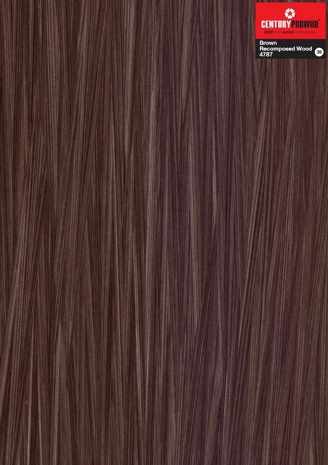 Century Prowud Prelam Particle Board - 4787 - Brown Recomposed Wood