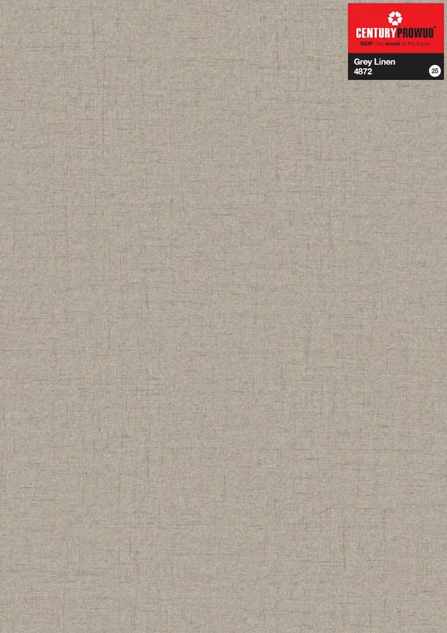 Century Prowud Prelam Particle Board - 4872 - Grey Linen