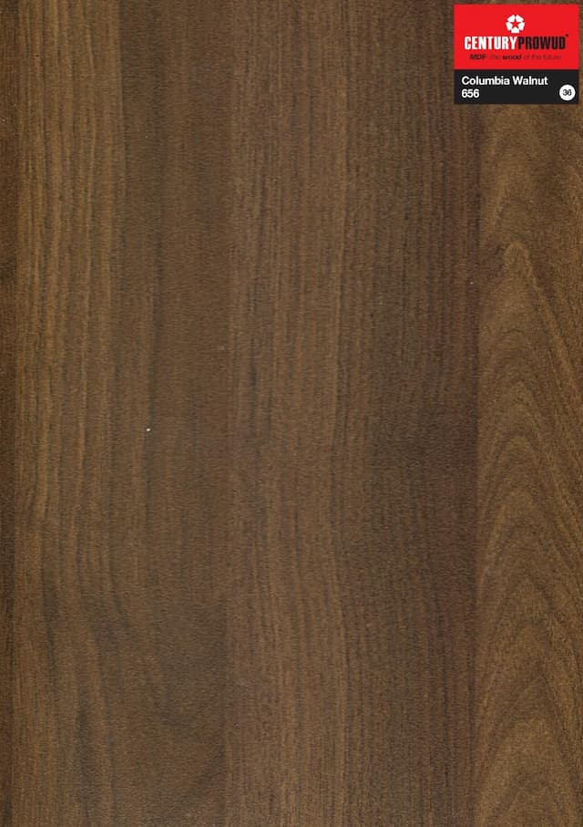 Century Prowud Prelam Particle Board - 656 - Columbia Walnut