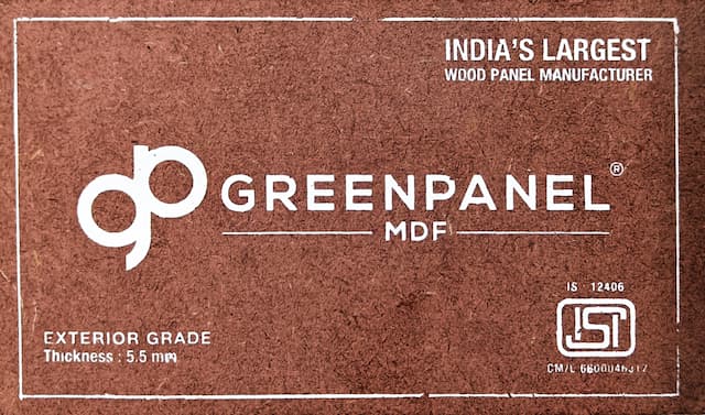 GreenPanel MDF Exterior Grade (Red Color)